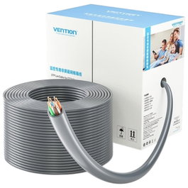 Vention Bobina de Cable de Red RJ45 UTP Cat 5e IJCH305 Gris 305m